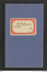 Seite 1, Tagebuch "Hollabrunn | Wieselsfeld" (NHMW-PRAE-BBB-65)